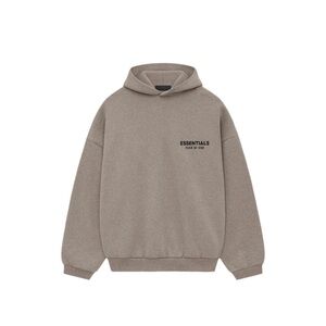 NWT Essentials Fear of God Heather Grey Fleece Hoodie MEDIUM